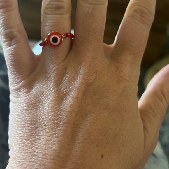 Evil Eye Colored Wired Rings, Eye of Protection - Picture 5 of 14